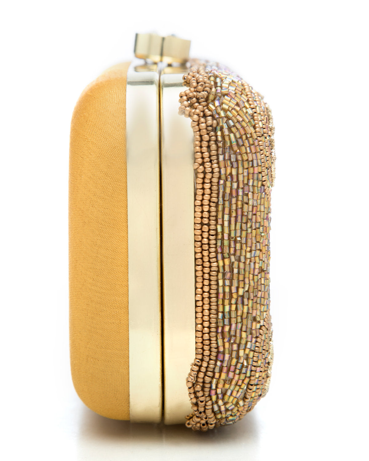 Gold Embroidered Evening Clutch by CERENA Paris — styled