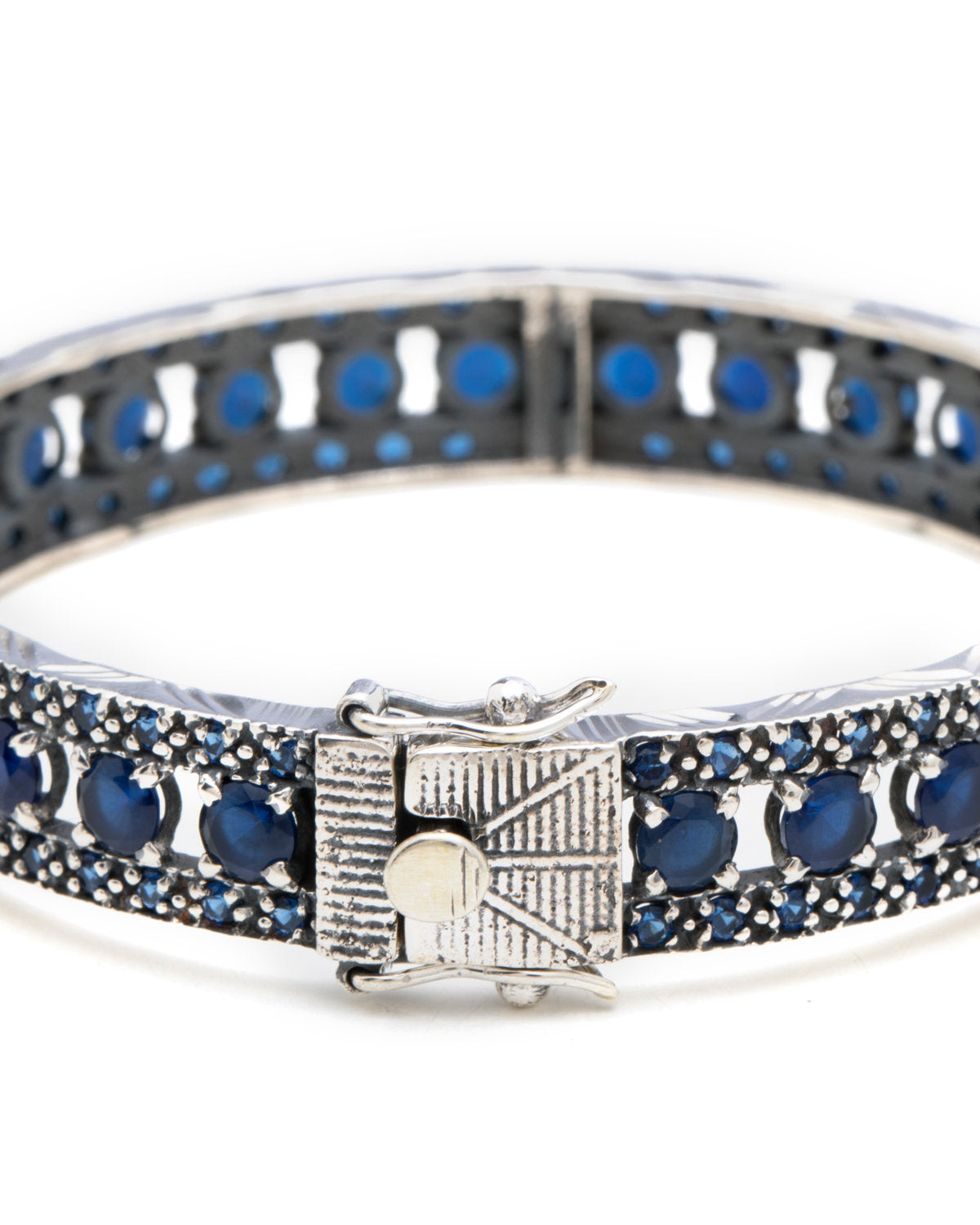 Blue Sapphire High Jewelry by CERENA Paris — front view