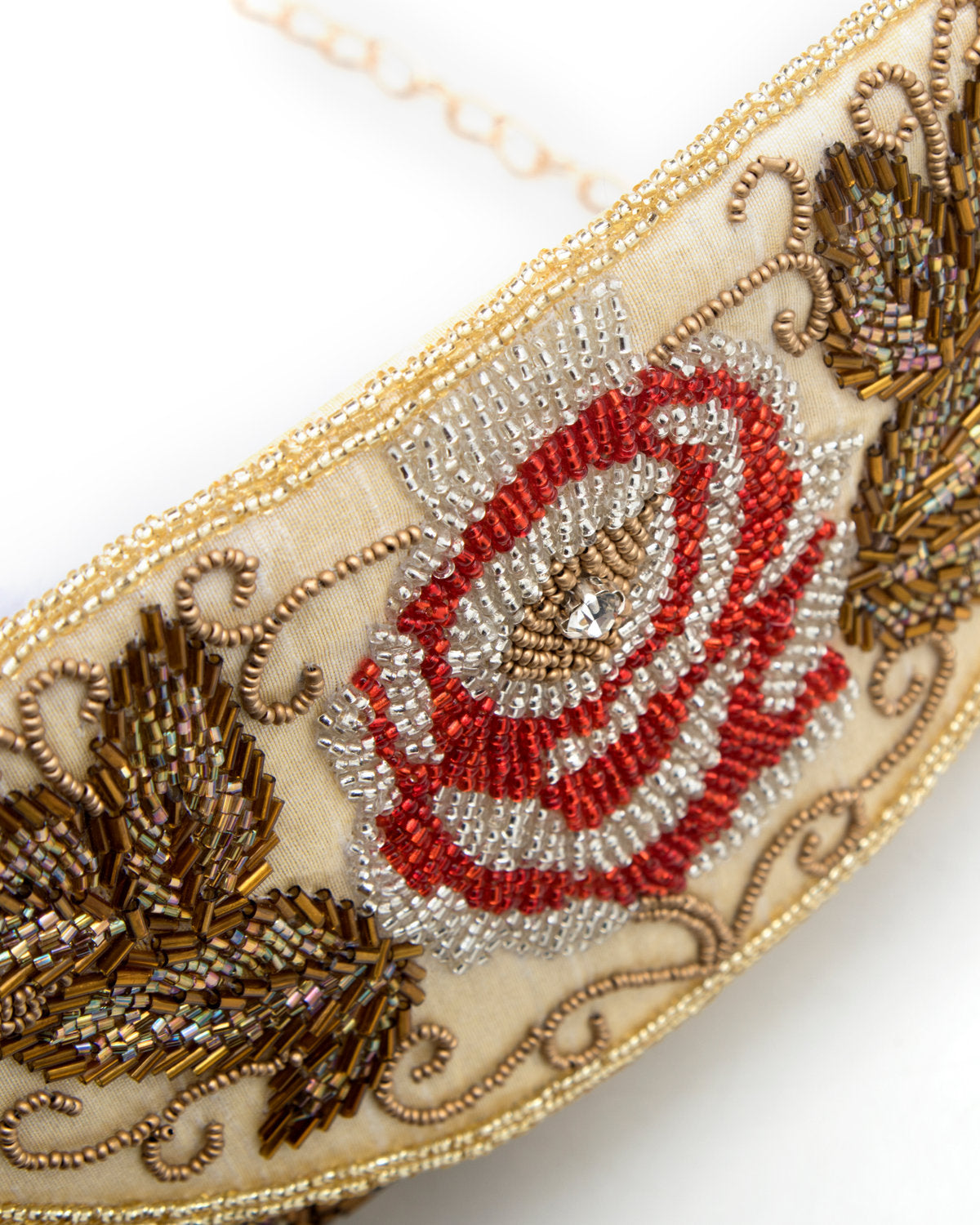 Embroidered Handbag by CERENA Paris — back view