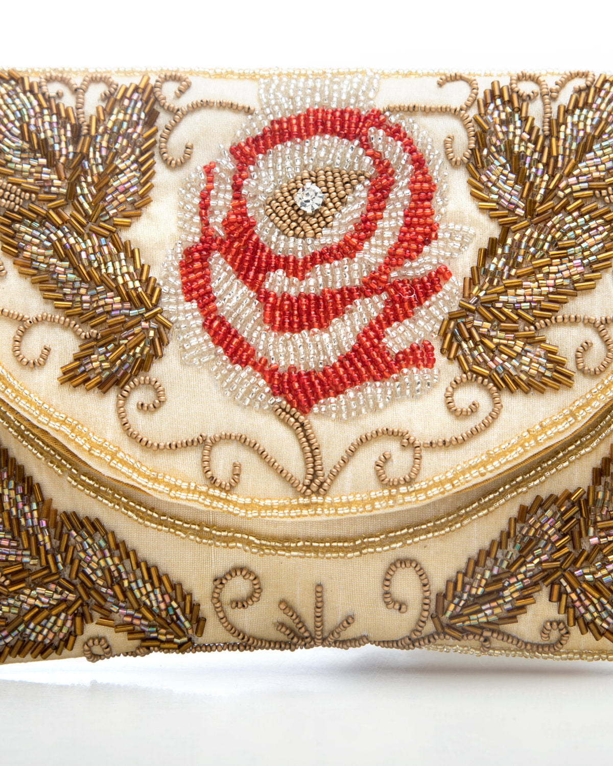 Embroidered Handbag by CERENA Paris — front view