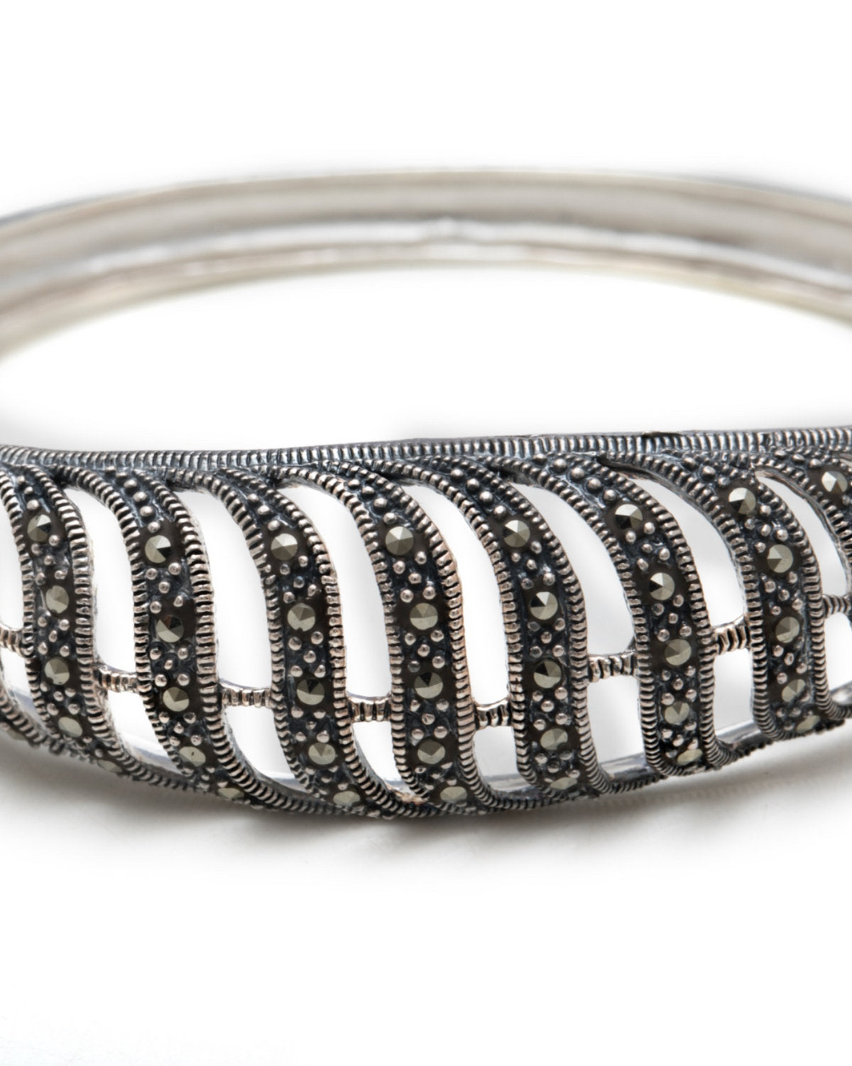 Openwork Cuff Bangle by CERENA Paris — front view