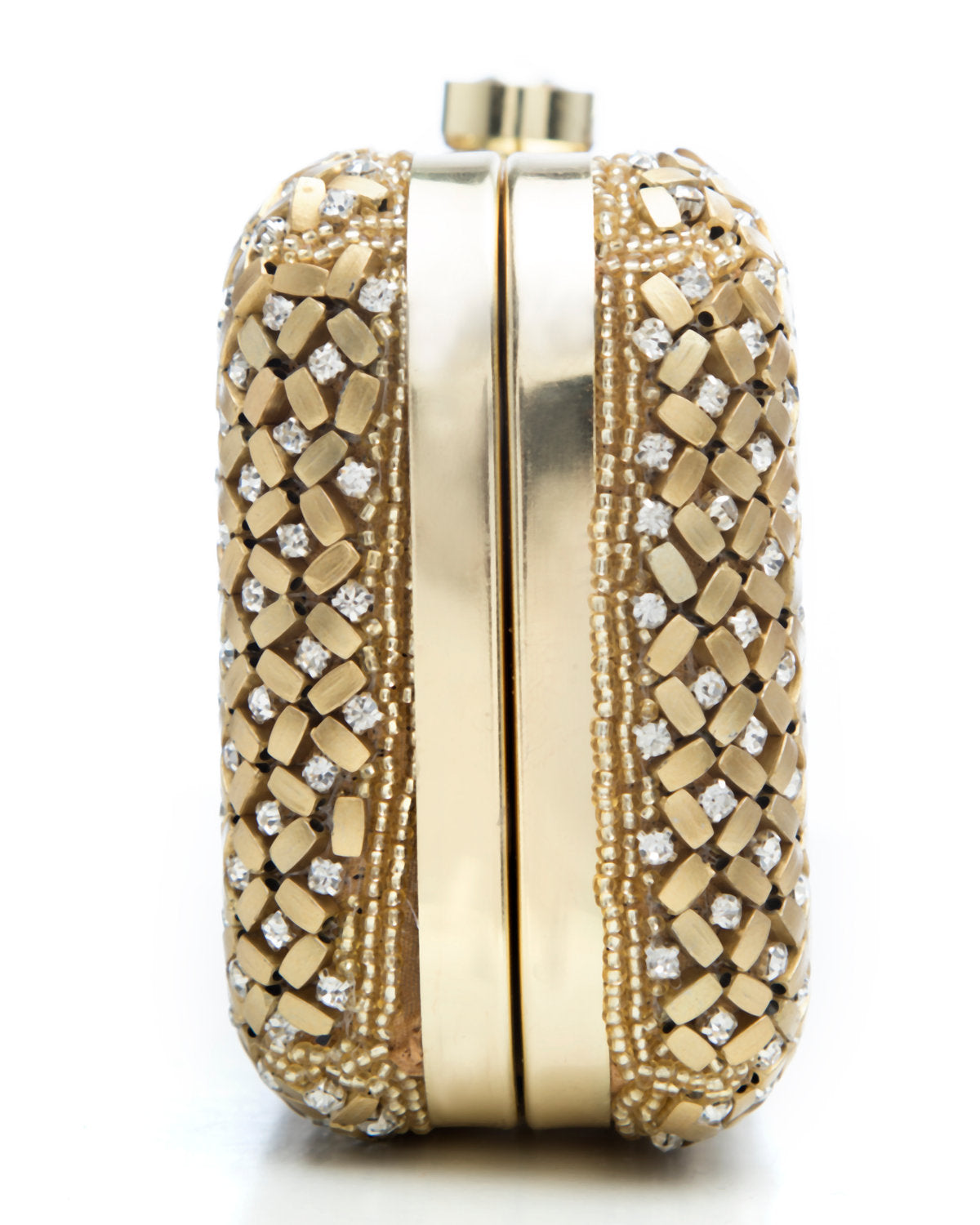 Gold Embroidered Evening Clutch by CERENA Paris — styled