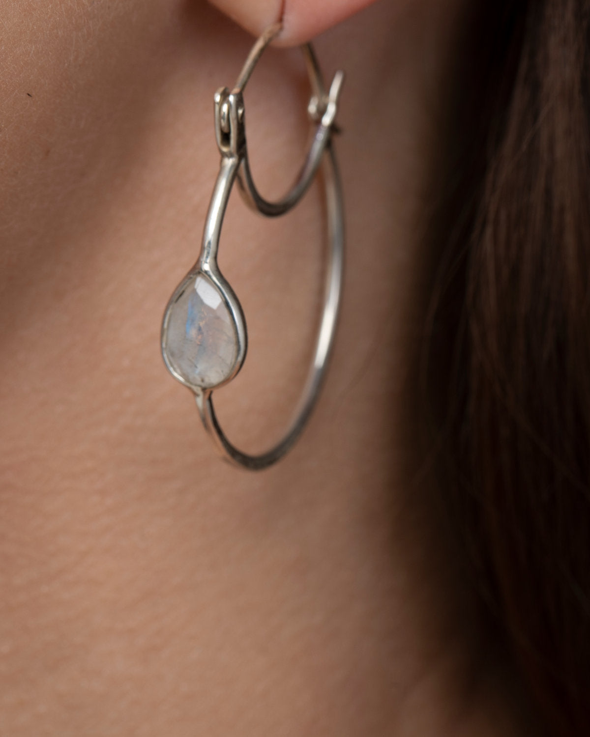 Statement Dangle Earrings by CERENA Paris — side view