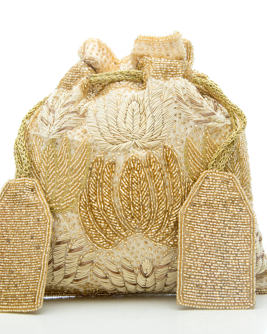 Gold Embroidered Handbag by CERENA Paris — detail