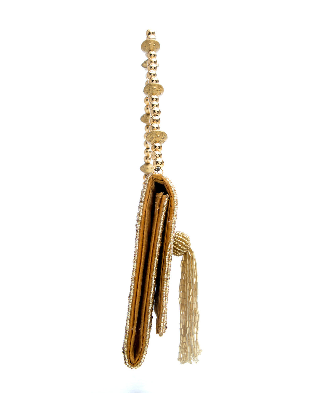 Gold Embroidered Handbag by CERENA Paris — styled