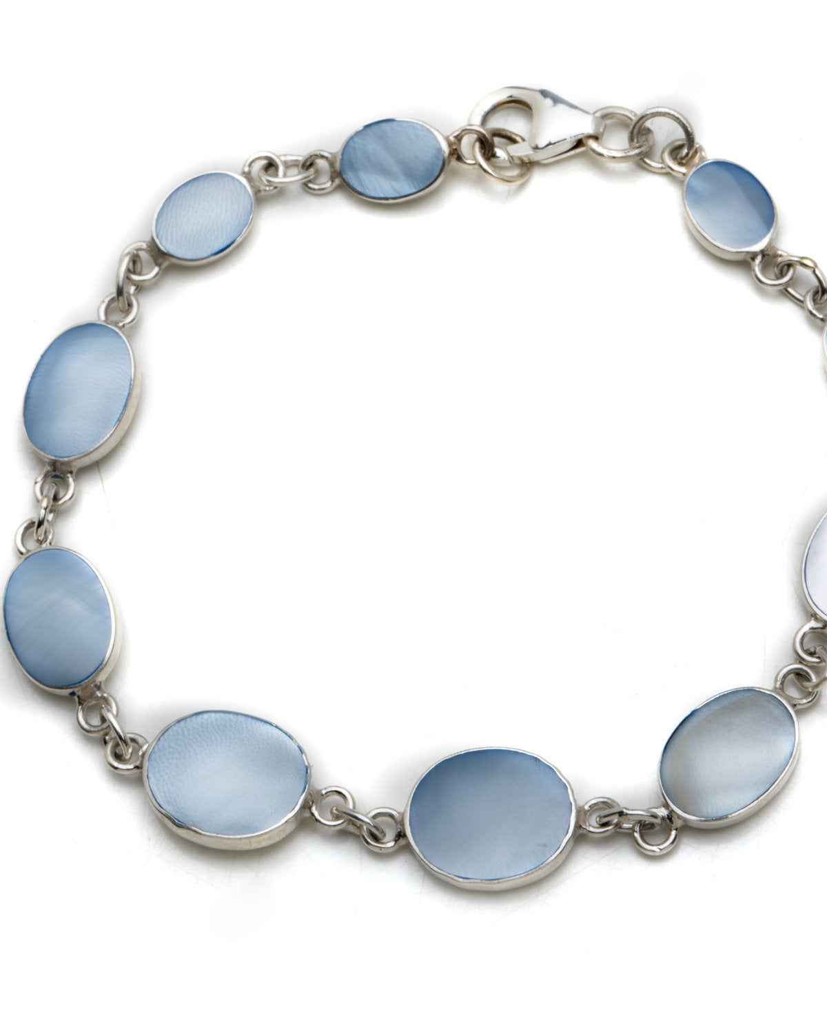 Blue Evil Eye Charm Bracelet by CERENA Paris — front view