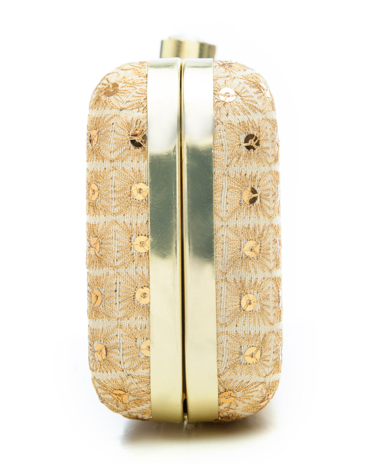 Gold Embroidered Evening Clutch by CERENA Paris — styled