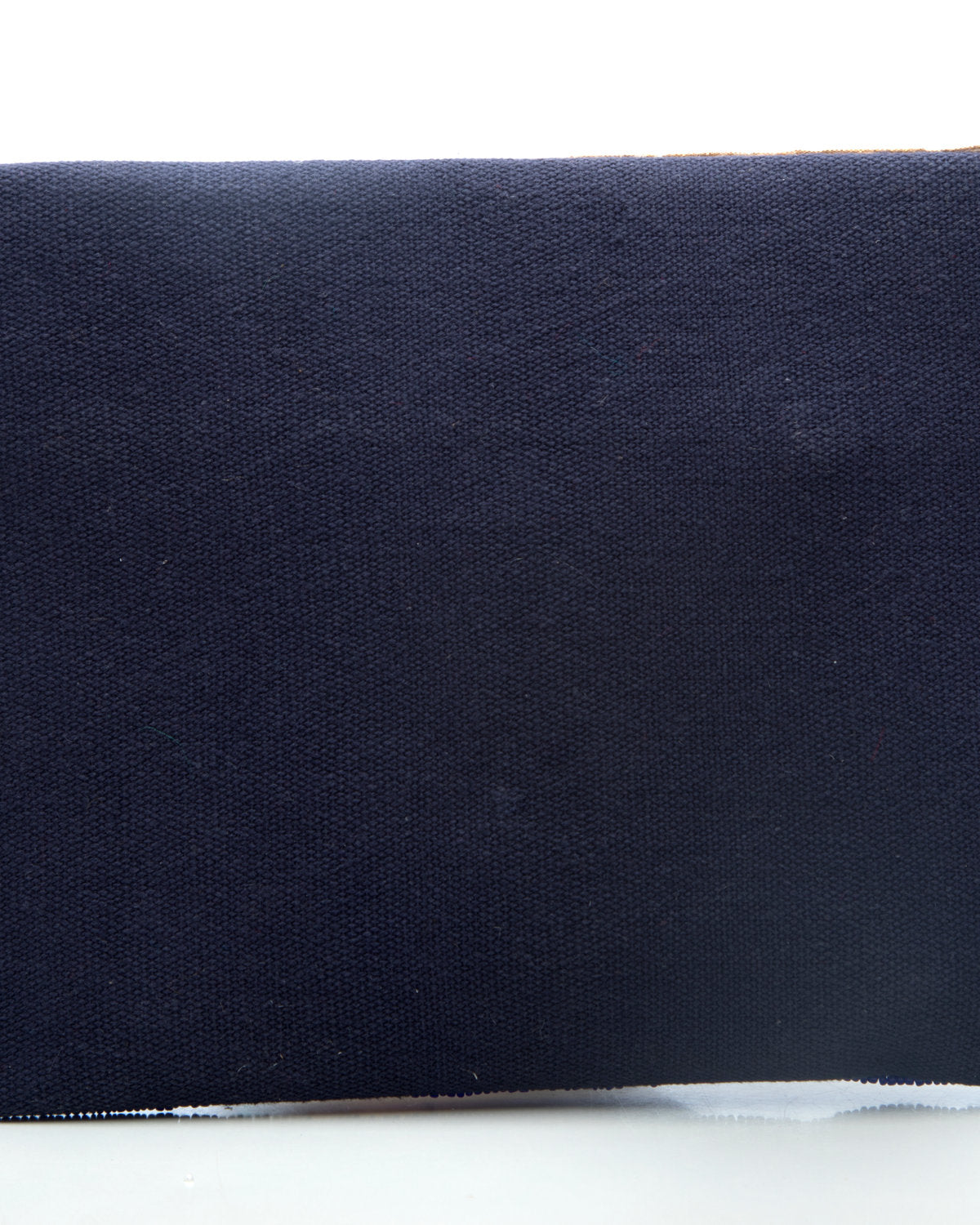 Navy Blue Blue Embroidered Handbag by CERENA Paris — back view