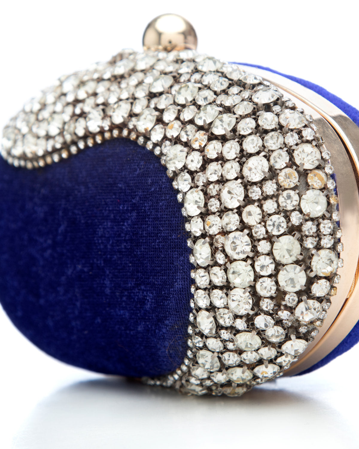 Blue Embroidered Evening Clutch by CERENA Paris — styled