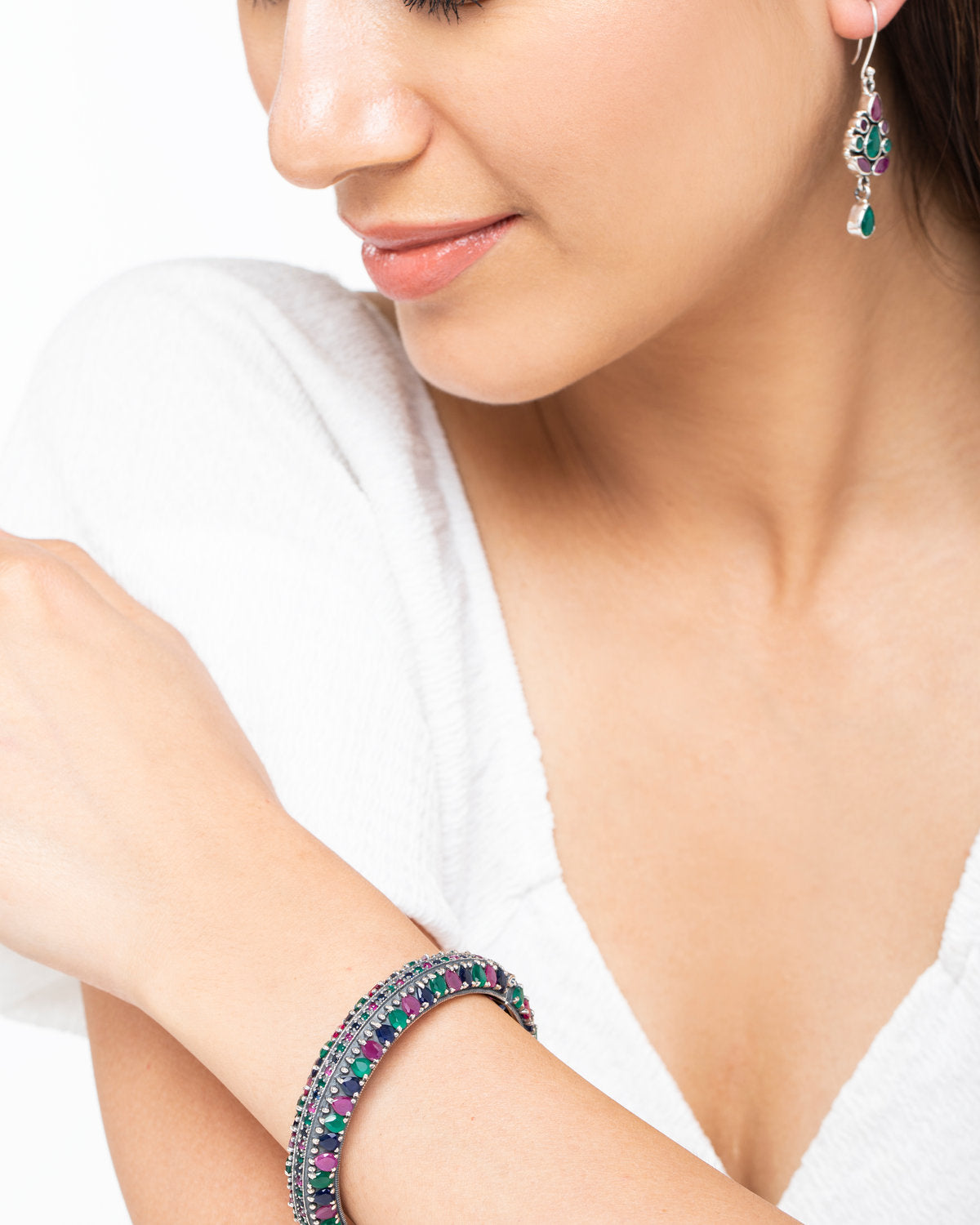 Multi-Gemstone High Jewelry by CERENA Paris — side view