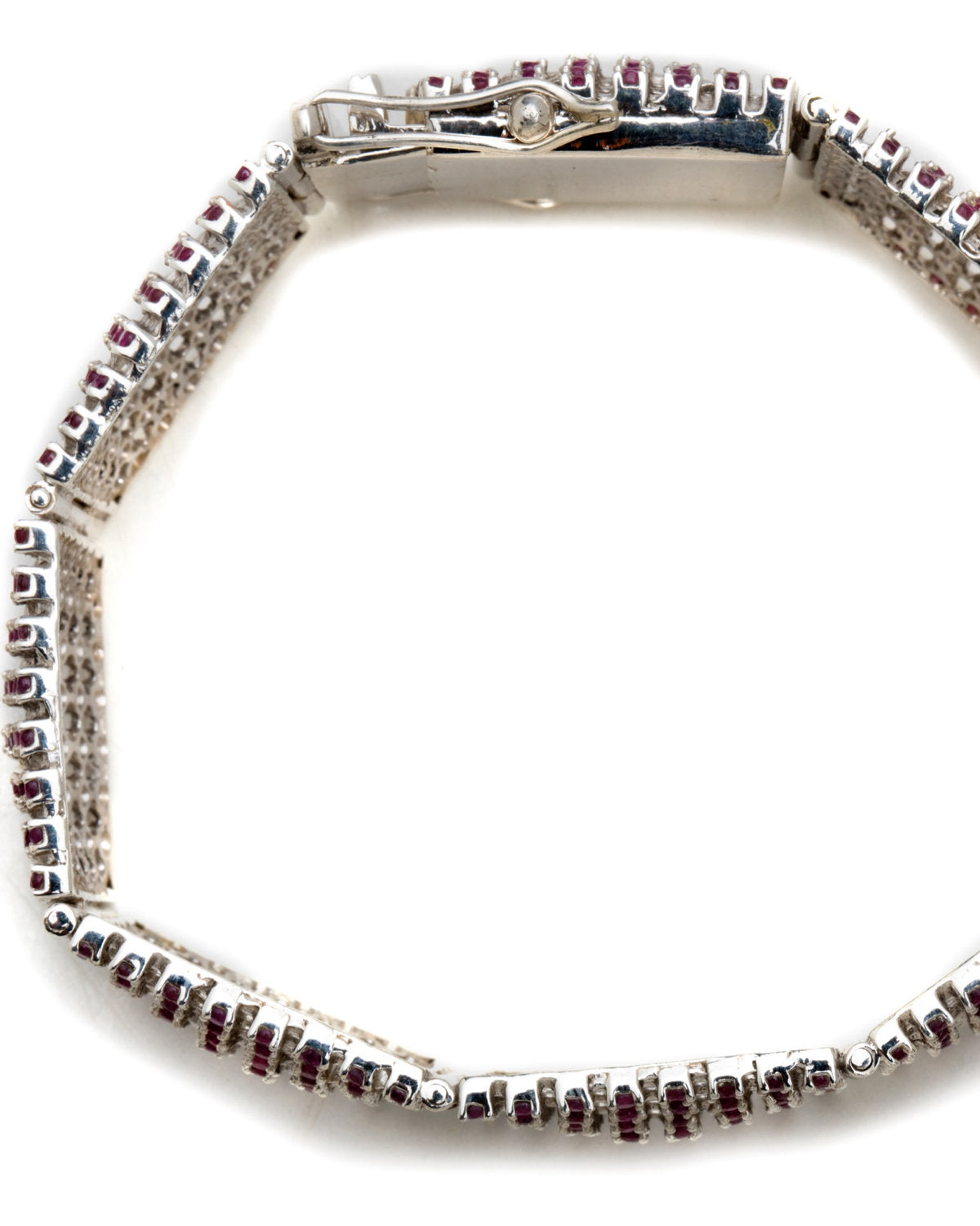 Pink Openwork Cuff Bangle by CERENA Paris — detail