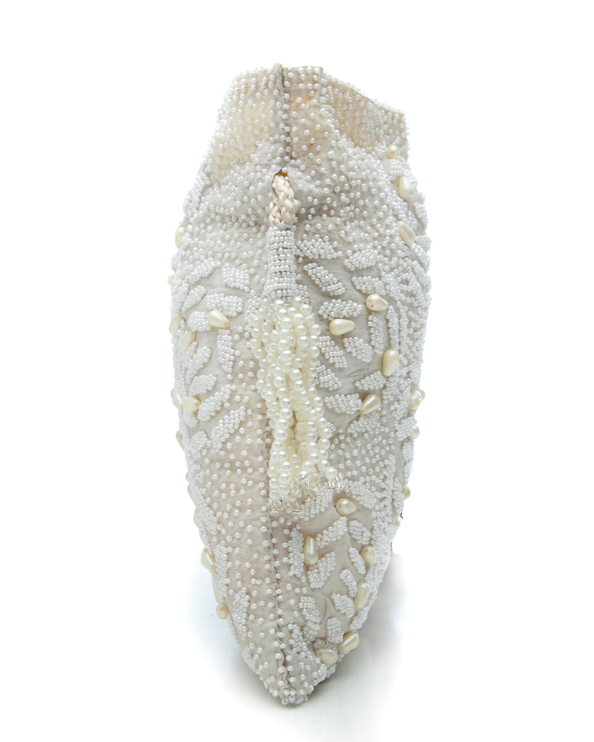 White Embroidered Handbag by CERENA Paris — styled