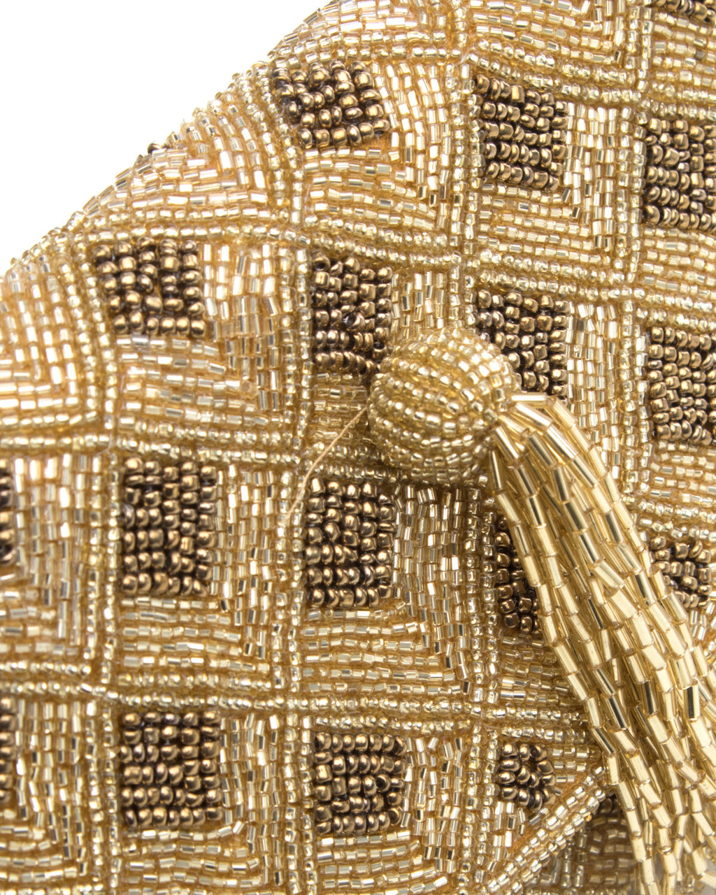 Gold Embroidered Handbag by CERENA Paris — close-up